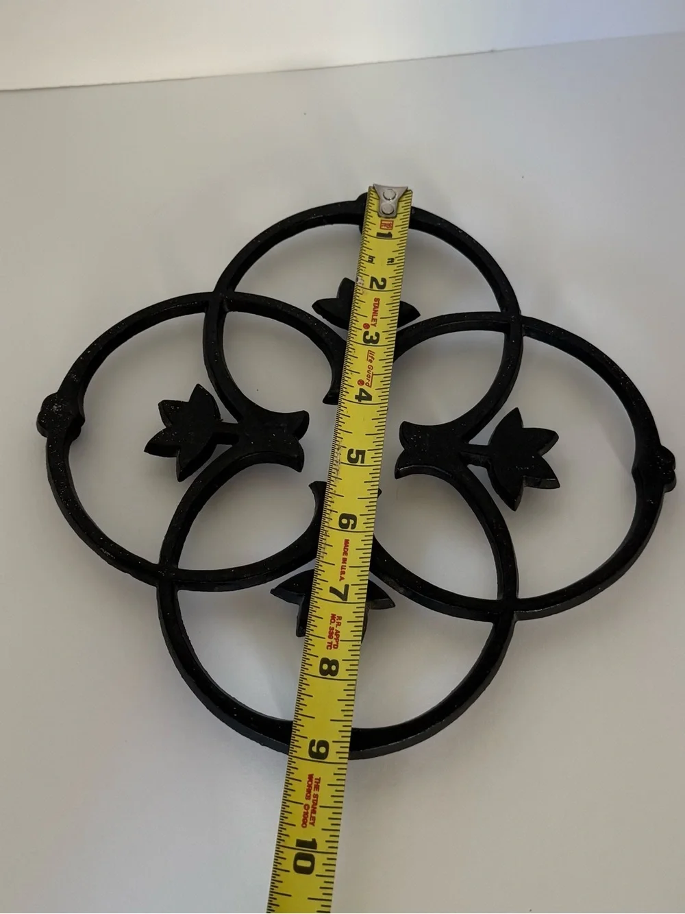 Vintage DANSK DESIGN Black Iron Trivet Designed by Gunnar Cyren Danish
